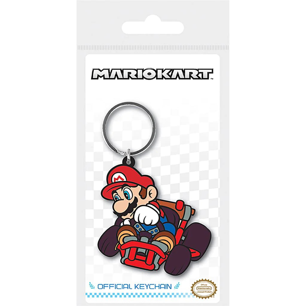 Nintendo: Super Mario - Mario Drift Rubber Keychain (Portachiavi
