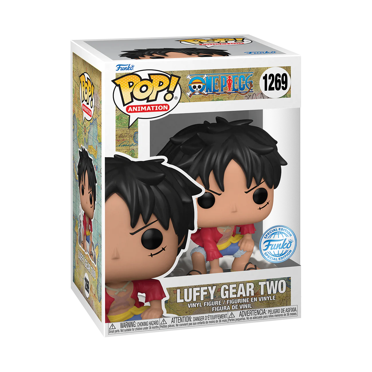 One Piece: Funko Pop! Animation - Luffy Gear Two - Special Edition - Chase + Regular