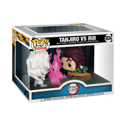 Funko Pop Moment 1034 - Tanjiro vs Rui - Demon Slayer (Oversized)