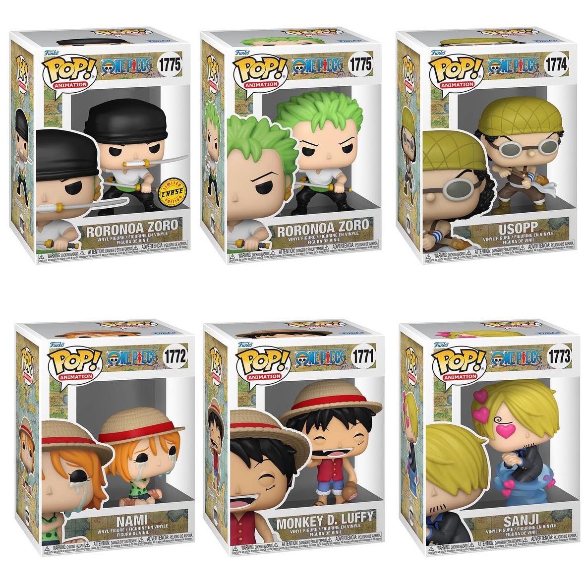 One Piece: Funko Pop! Animation - Bundle completo One Piece Dressrosa